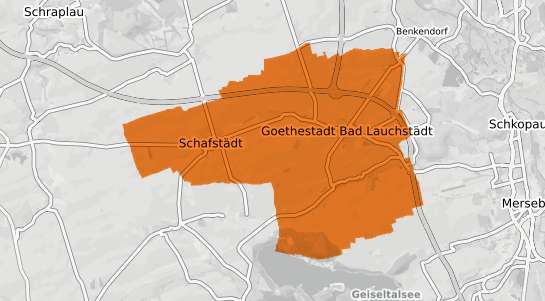 Mietspiegelkarte Bad Lauchst&auml;dt